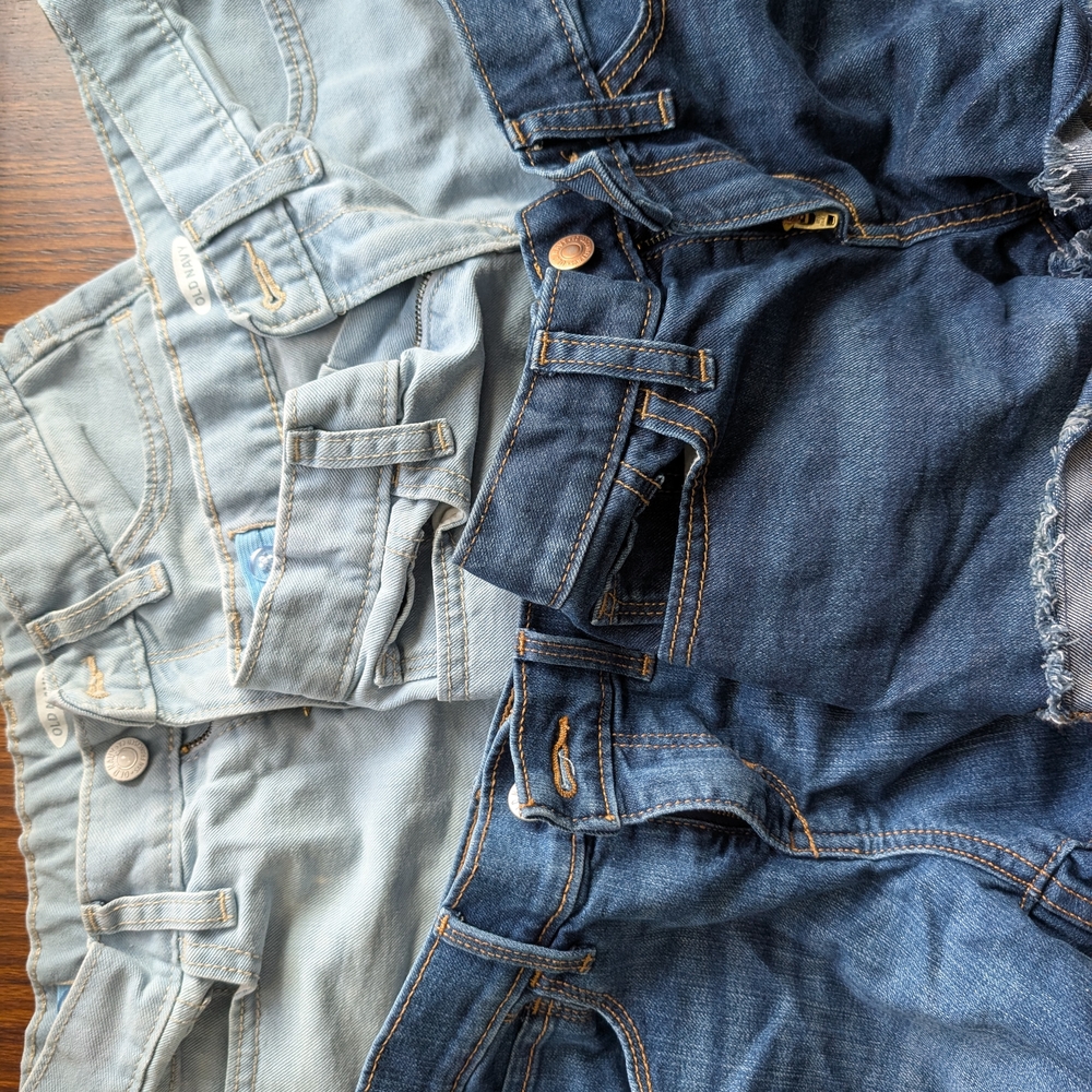 Old Navy Kids Jeans Shorts Lot Size 10 Bundle